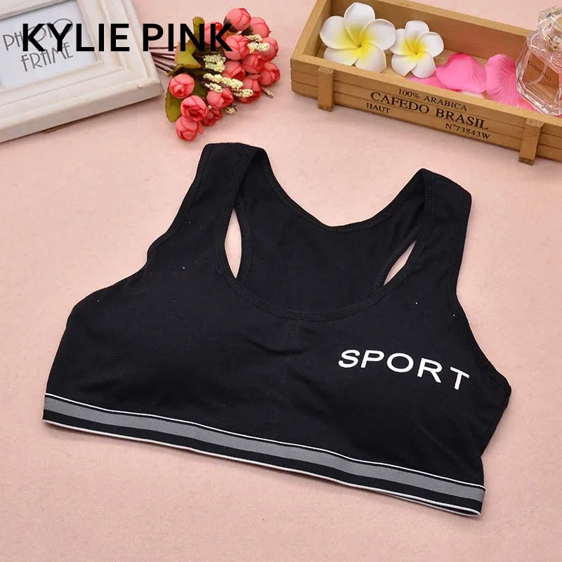 

KYLIE PINK Teenage Girls First Training Bras Sport Puberty Girl Underwear Teen Fitness Youth Small Breast Bra Clothes Lingerie