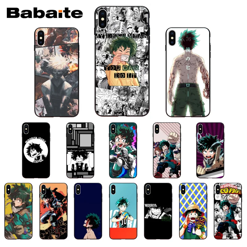 

Babaite My Hero Academia Midoriya Izuku TPU Phone Cover for iPhone 8 7 6 6S Plus X Xs Xr XsMax 5 5S SE 5c Coque11 11pro 11promax