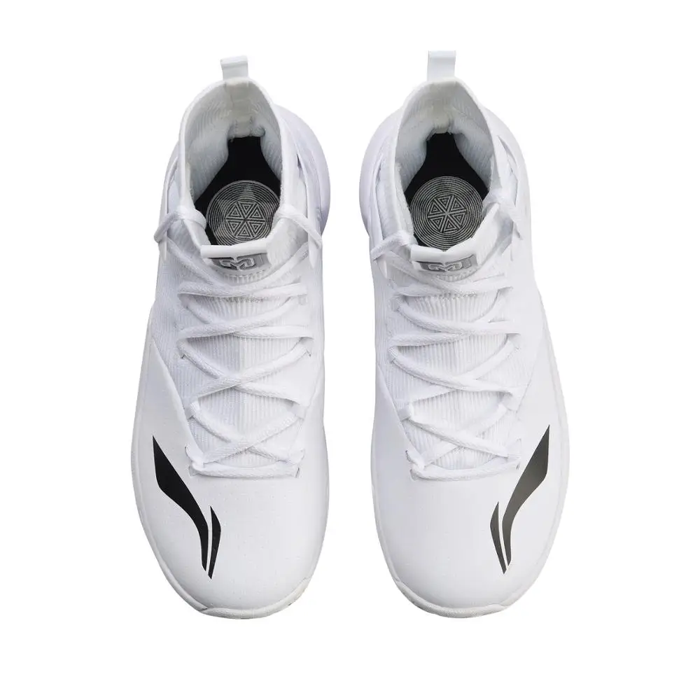 Распродажа) Li-Ning для мужчин SONIC VI V2 профессиональная обувь для баскетбола однотонные Тканные подушки в форме облака кроссовки ABAN027 XYL197
