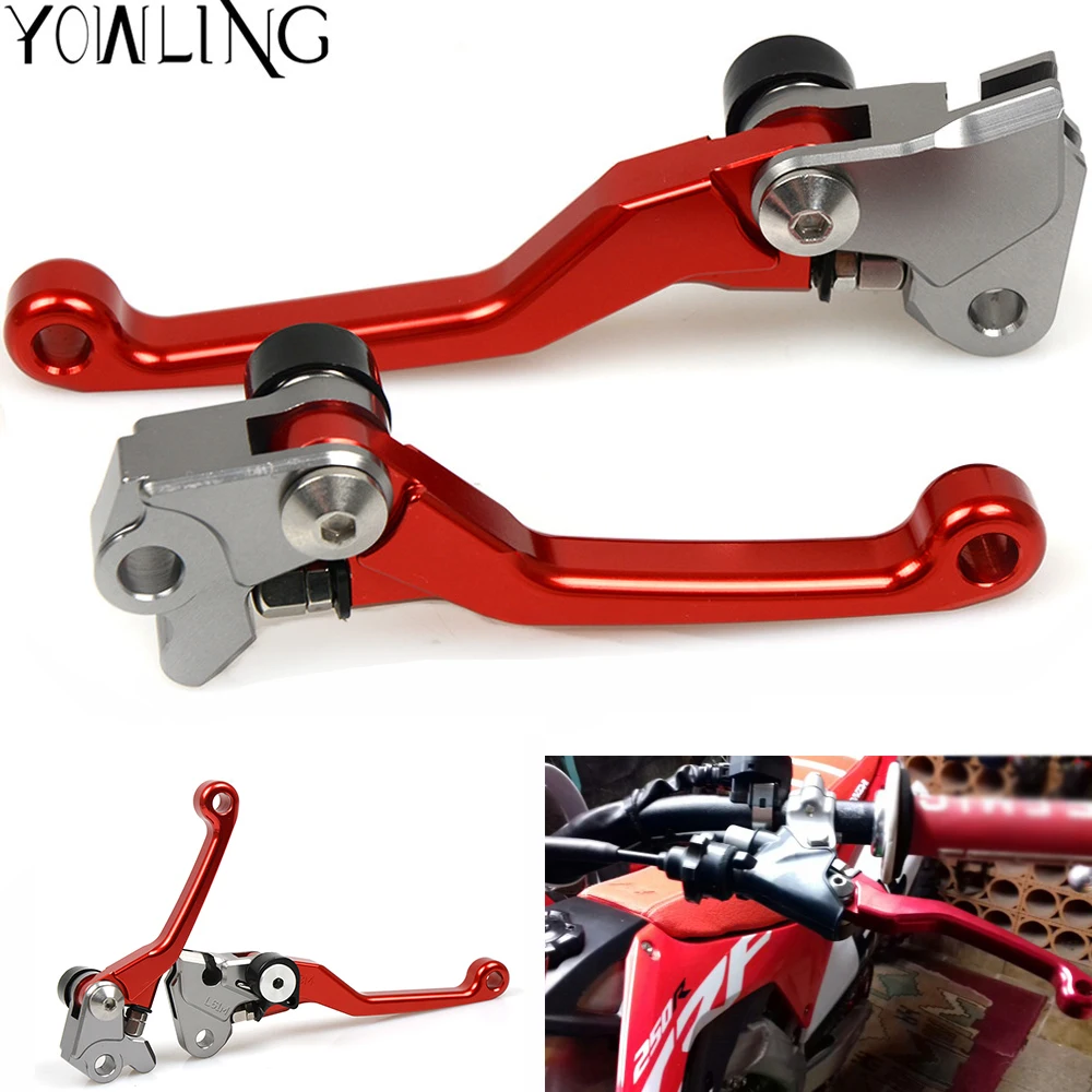 Красные Рычажные сцепления с ЧПУ для Honda CRF250R CRF450R CRF 250R 450R 2007 2008 2009 2010 2011 2012 2013 2014 2015