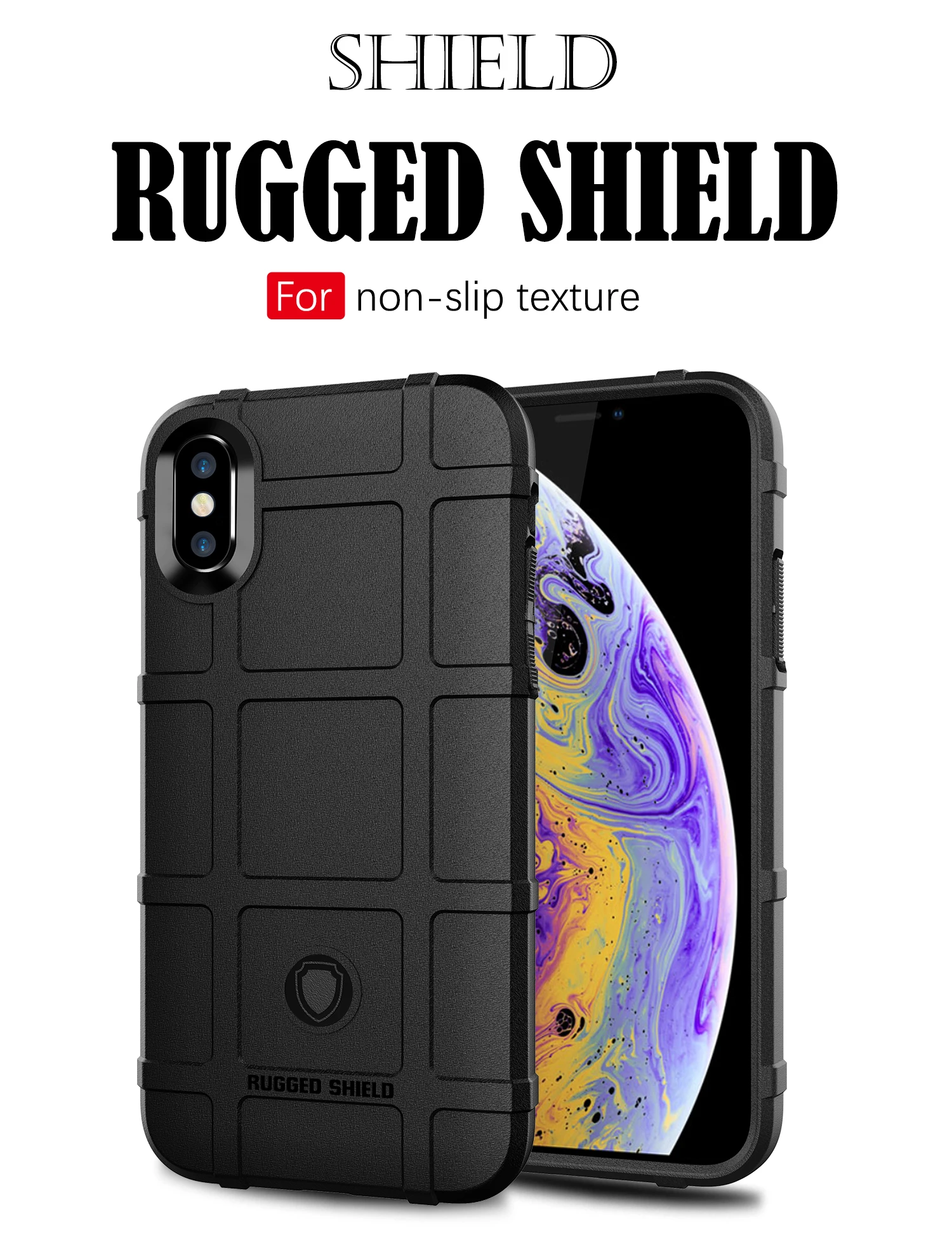 Rugged Shield Phone Case for Apple iPhone XS Case for