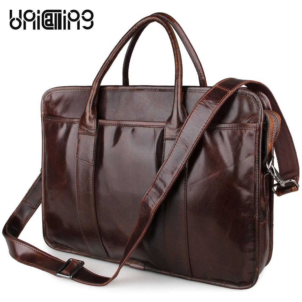 Laptop bag 15 inch genuine leather men business bag laptop messenger bag high quality leather men handbag laptop shoulder bag Laptop bag 15 inch genuine leather men business bag laptop messenger bag high quality leather men handbag laptop shoulder bag