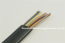 5 meter UL 26251 Flat Cable 8 conductor 26 AWG 7/0.16mm Oxygen-free copper for 8P8C short distance network test