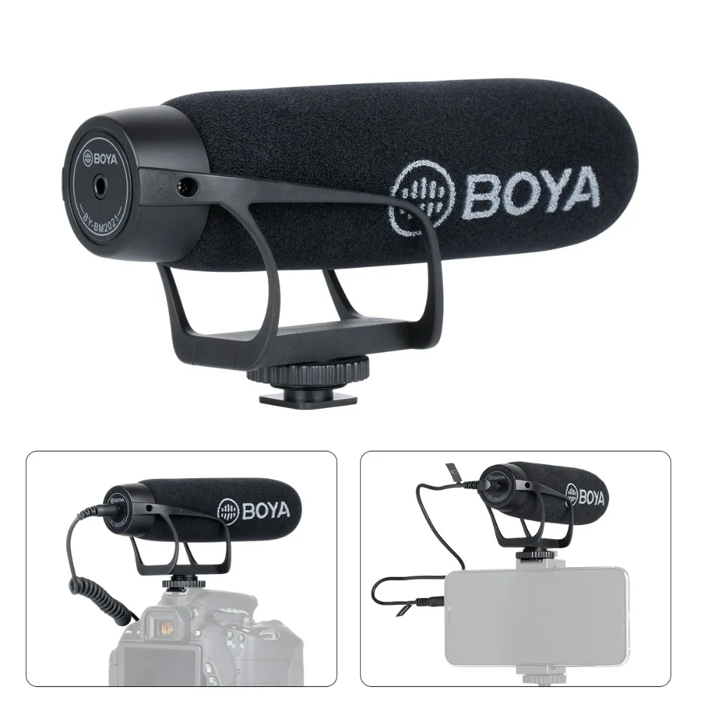 

BOYA BY-BM2 Super-Cardioid Microphone for xiaomi IOS iphone 7 8 X Samsung Andrioid Smartphone Camera DSLR Camcorder Camcorder