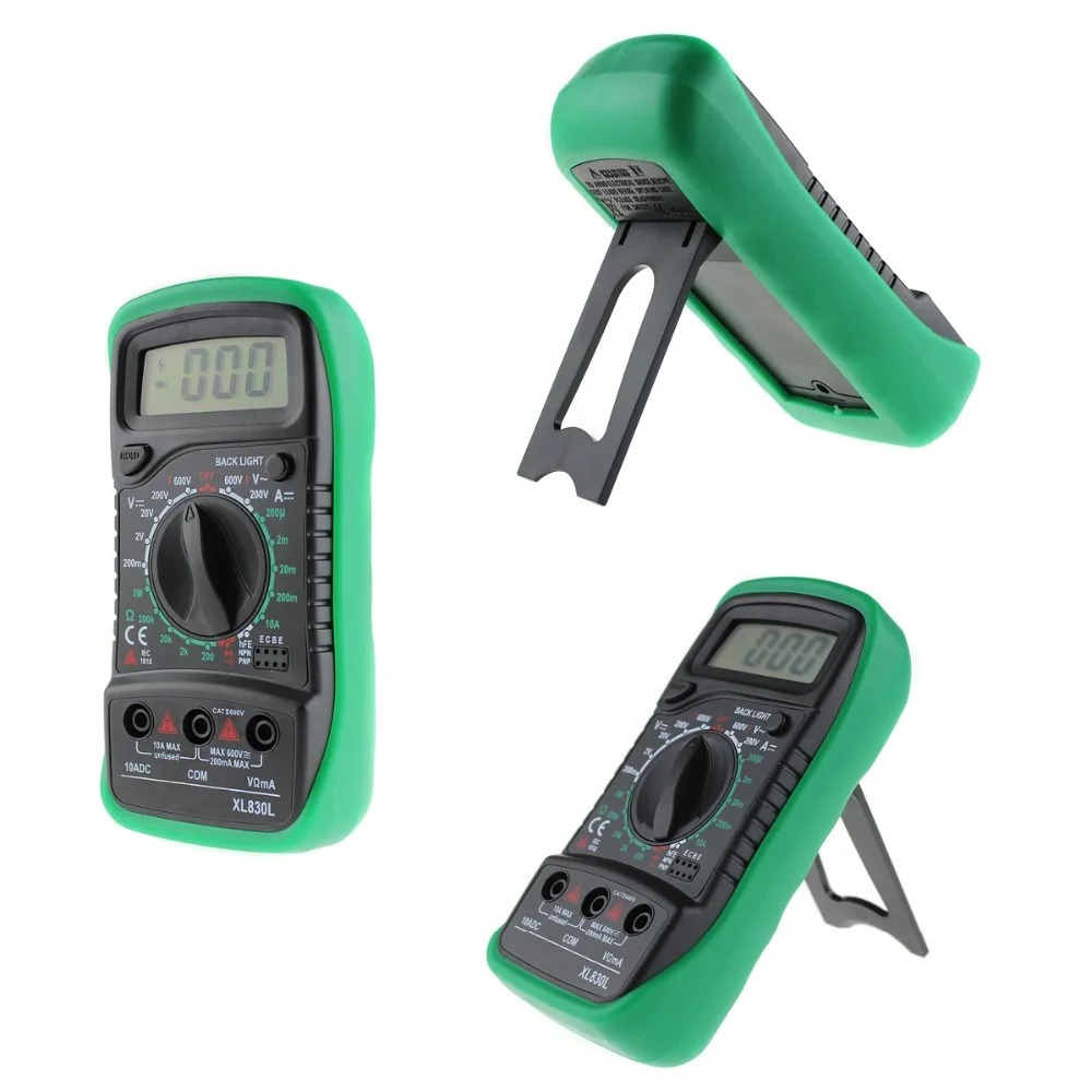 

New XL830L LCD Digital Multimeter Current Voltage Resistance Transistor Tester Meter Multimetro T0.05
