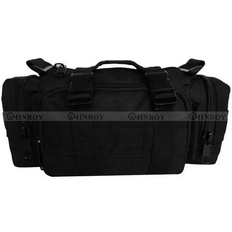 3P тактическая поясная сумка, походная поясная сумка, нагрудная сумка, сумка на плечо для путешествий, водонепроницаемый военный тактический рюкзак - Цвет: Black