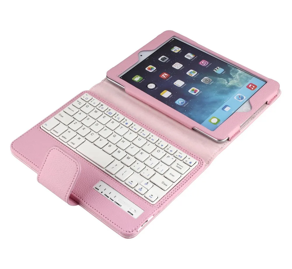 

For IPad mini4 Bluetooth keyboard leather case 7.9 inch For mini1234 split litchi pattern blue keyboard protective cover