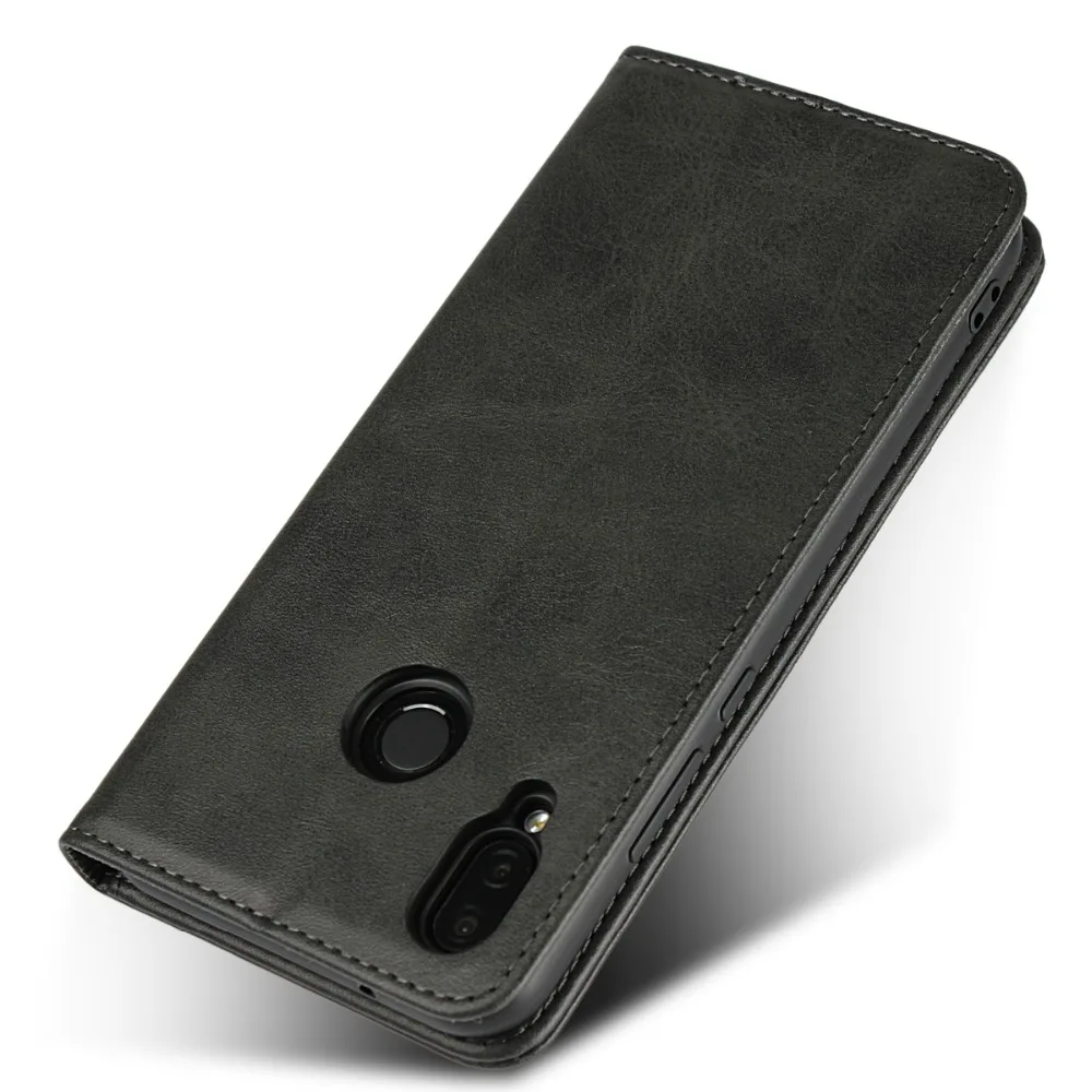

Retro Leather Wallet Case for Huawei P20 Lite Pro Mate 10 P Smart Holder Flip Case for Honor 10 Lite Smartphone Accessory Black