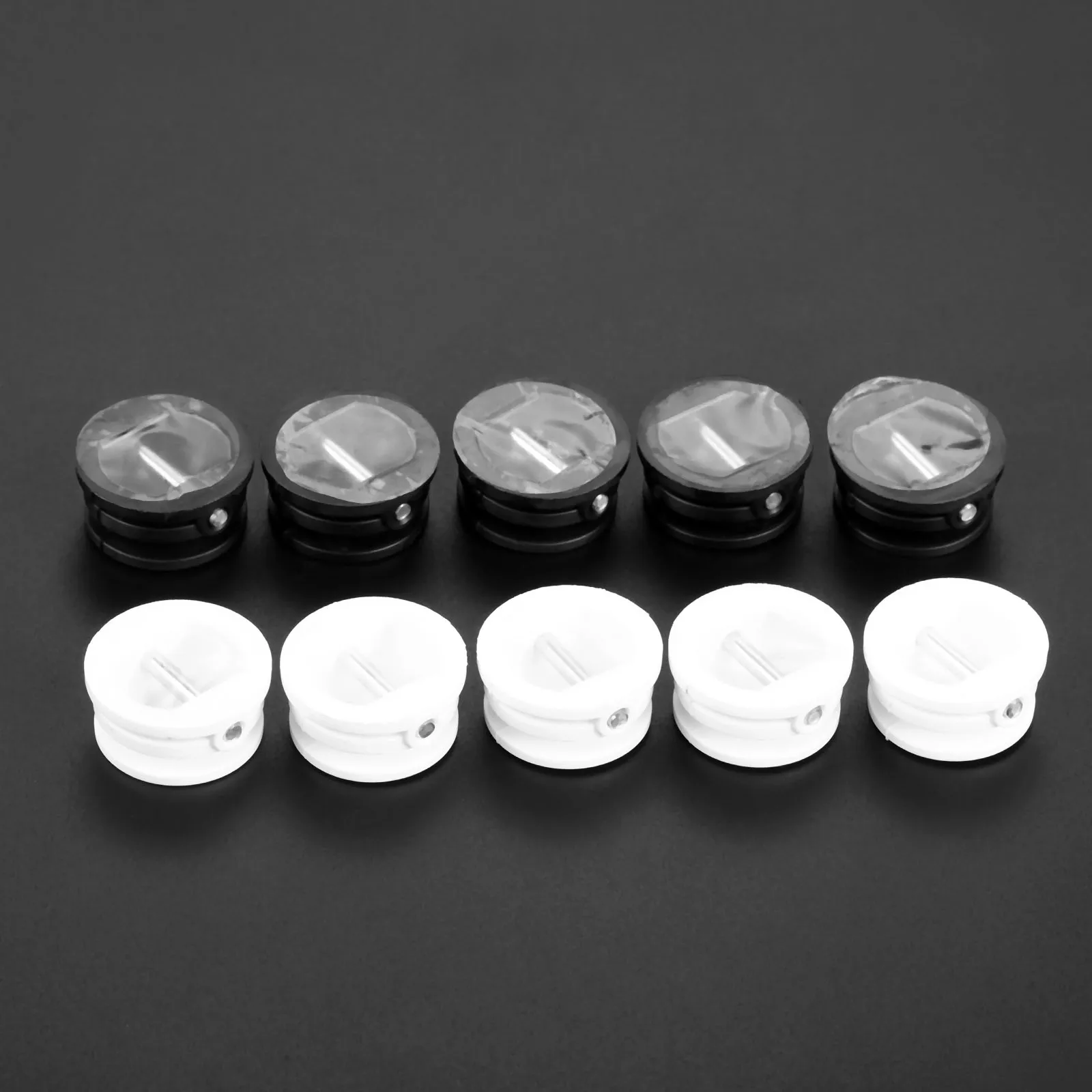 10 Pcs 25mm Diameter Nylon Plastic Surfboard Leash Plug SUP Board