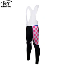 KIDITOKT, велосипедный длинный комбинезон,, зимний женский, мягкий, 3D гелевый коврик, велосипедные спортивные колготки, Mtb Ropa Pantalon, термо флис
