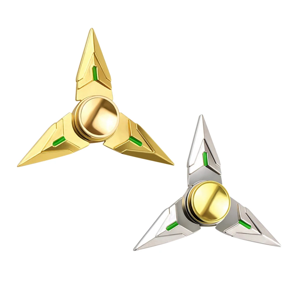 2pcs Hand Spinner Hand Fidget Spinner Fidget Tri Spinner Metal Alloy Finger Gold Silver Factory