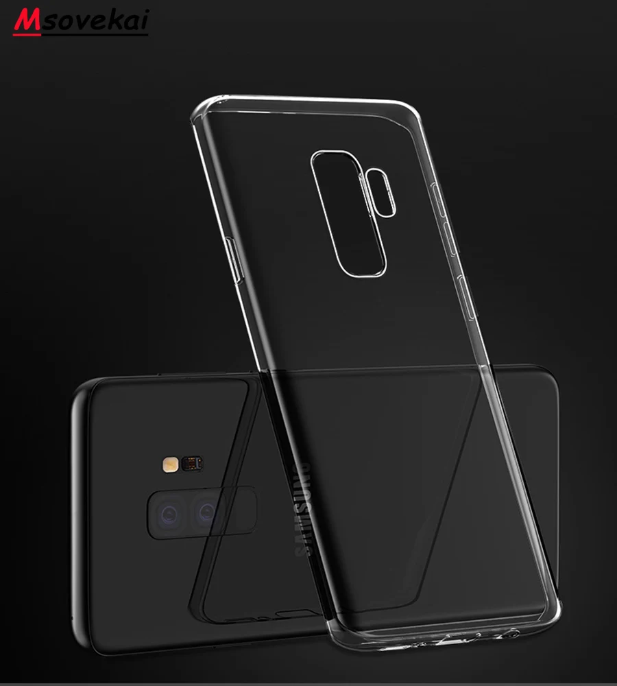 

For Samsung Galaxy S9 S8 +S9 Plus Note8 Note9 S7 S6 Edge Plus Clear Soft Case TPU Silicon Transparent Bumper Back Cover Case