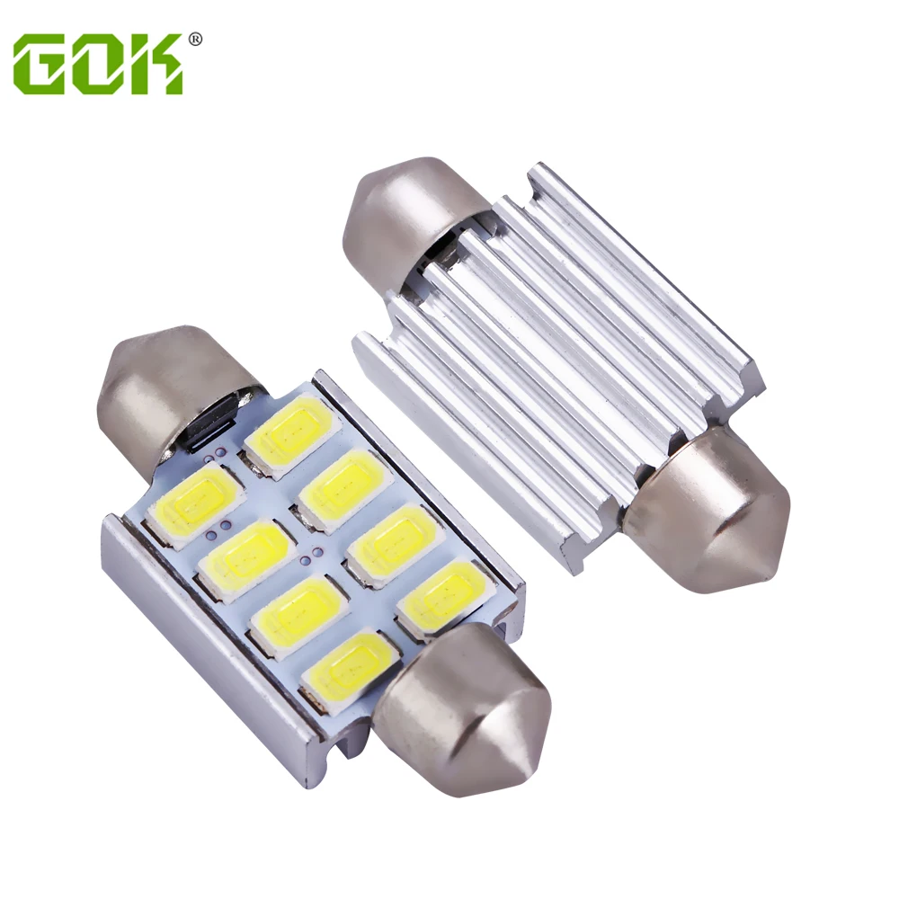 

4PCS/Lot Wholesale Festoon LED 5730 5630 smd Canbus Error Light Bulb C5W LED Super Bright festoon 8smd 36MM Car led Dome Light
