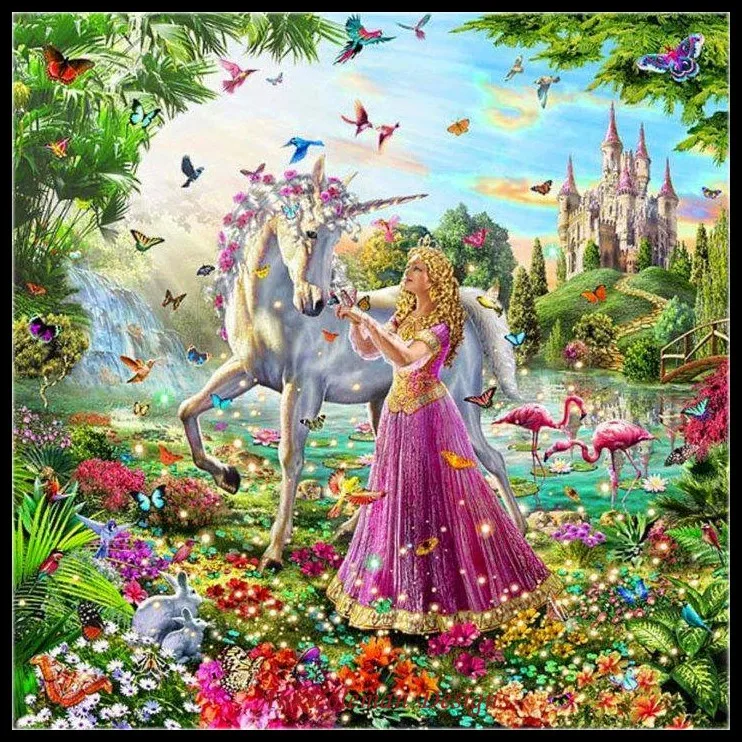 Beautiful Fantasies - Counted Cross Stitch Kits DIY Handmade Needlework for Embroidery 14 ct Sets DMC Color | Дом и сад
