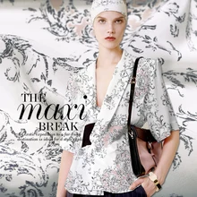 Высококачественное жаккардовое платье с цифровым принтом, шелковая ткань для летнего платья, горячая Распродажа, крепдешин для одежды из ткани DIY шитье Новинка