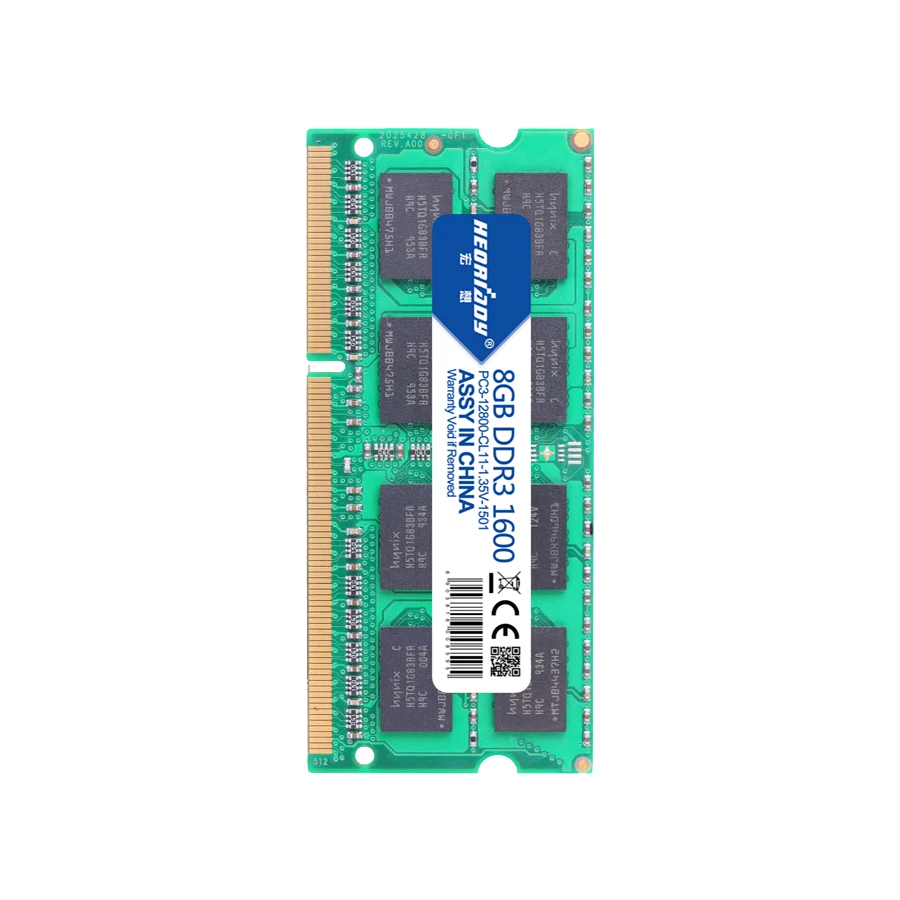 Ноутбук heoriady sodimm ddr3 8 Гб 1600 МГц 1 35 в ОЗУ совместимый ноутбук 1333 4 ГБ ГБ|Оперативная