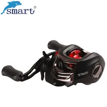 Smart Рыболовная Мультипликаторная Катушка 12+ 1BB Влевой и Правой Рыболовная Катушка со Алюминиевец шпулей