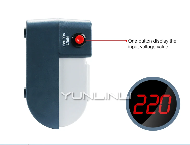 Single-phase AC Regulated Power Supply 1500W 220V Automatic Socket-type Regulator For Household Computer TV Regulate SRW-1500VA