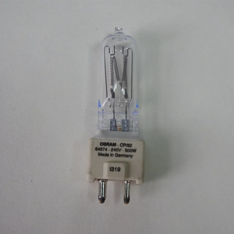 Для OSRAM 64674 230 V 240 V 500 W CP/82 GY9.5 галогенная лампа, 220 V-240 V 230V500W CP82 GY9.5 лампы, видео фото фильм дисплей оптический свет