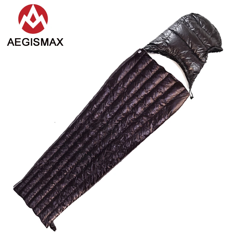 Aegimax x см Сверхлегкий удлиненный конверт спальный мешок с белым гусиным пухом для
