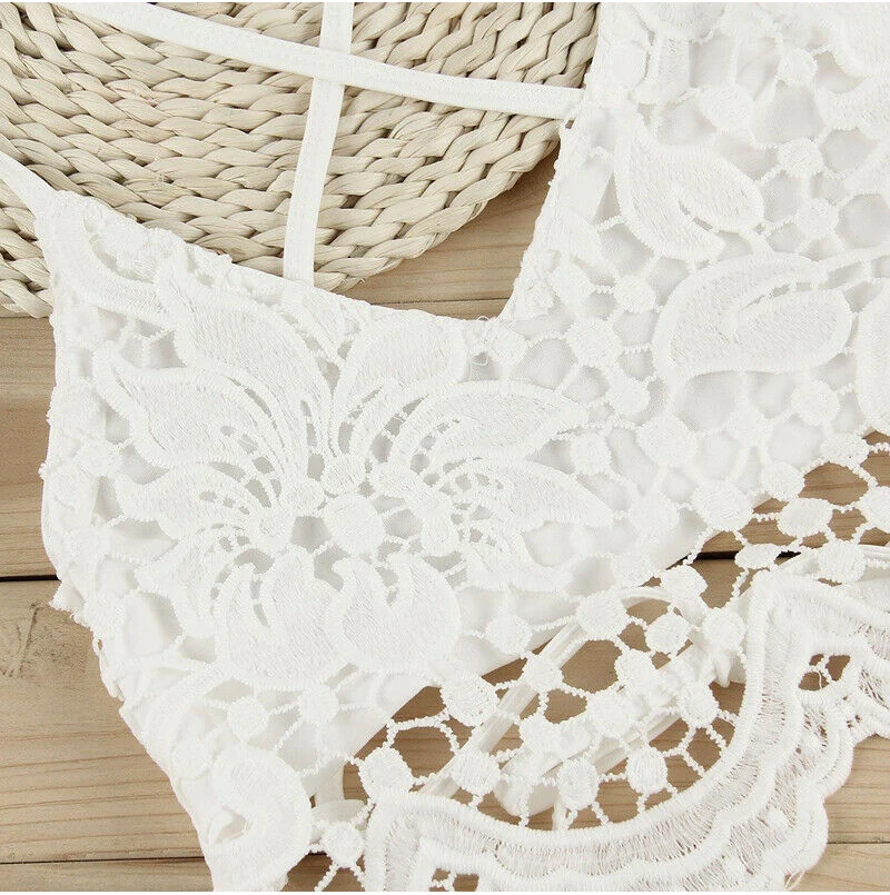 Boho, пляжный, летний, женский, без косточек, модный, сетчатый, кружевной, кроп-топ, элегантный, бандажный, для девушек, жилет, вечерние, Плайя, на бретелях, tunique femme