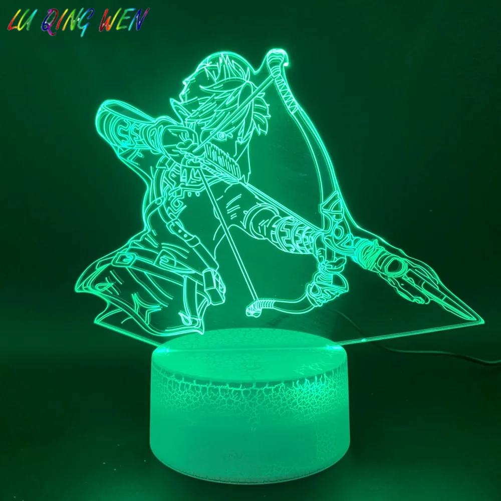 

3d Led Night Light Lamp Game The Legend of Zelda Link Figure Home Decoration Light Birthday Gift for Kids Bedroom Nightlight Boy