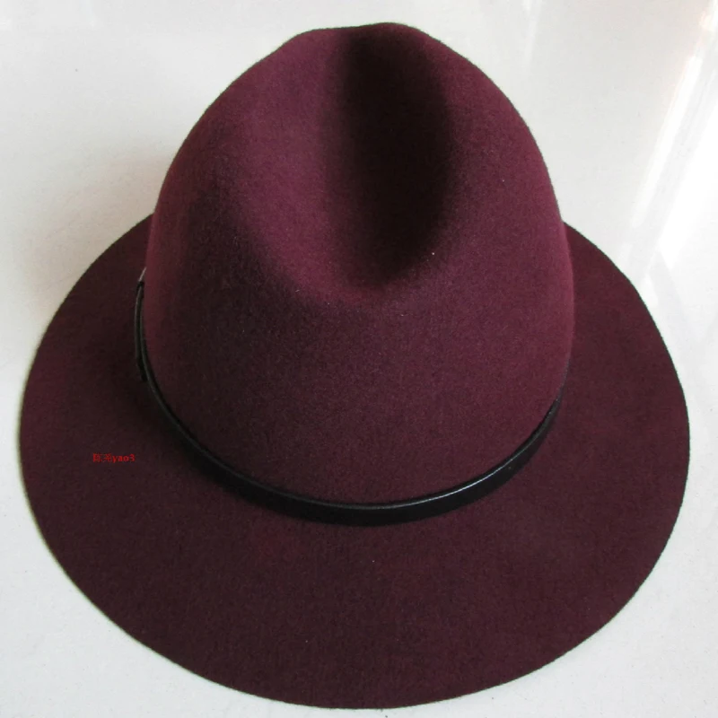 Лихуа марка Для Мужчин's пекан разрушаемую шерсти Фетр Outback Hat шерсть широкими полями поркпай фетровая шляпа для wo Для мужчин