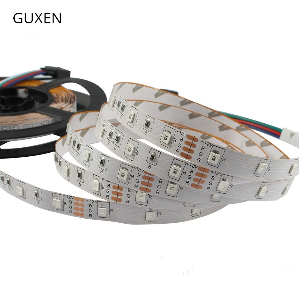 GUXEN 3528 2835 Светодиодная лента без мерцания 12 в