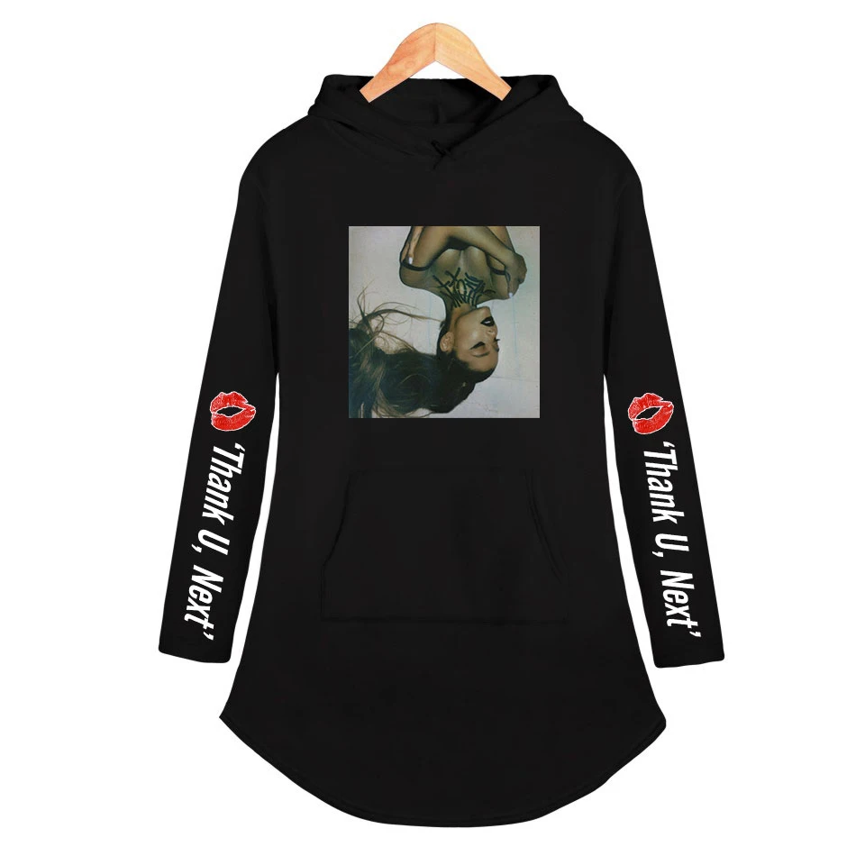 

2019 NEW Ariana Grande Print Sunmer/Spring Casual Women Sexy hoodies Dress Clothes 2019 Hot Sale Tops Kawaii Plus Size 4XL