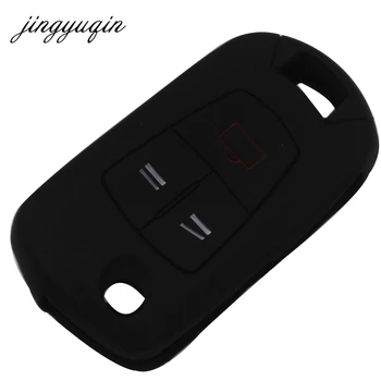Keyforkess 3 pulsanti pieghevole Flip Remote Key Case Fob Cover in Silicone per Vauxhall Opel Astra H Corsa D Vectra C Zafira - Jingyuqin 3 pulsanti pieghevole Flip Remote Key Case Fob Cover in Silicone per Vauxhall Opel