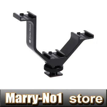 

10.5cm Flash Triple Hot Shoe V Mount Bracket for can&n nik&n LED Video Lights Microphones Monitors
