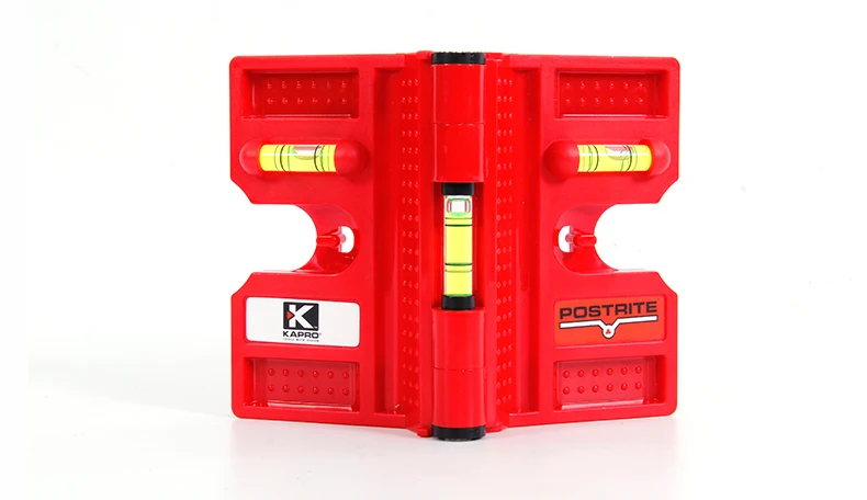 

Free shipping Kapro Post-Angle-Spirit level 90 degree+ 180 degree with 4 Magnetic Builders pipe Level Spirit Bubble