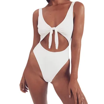 

FREE OSTRICH Women's comfortable underwear pajamas printed Siamese push-ups beachwear conjoined 2019monokini sexy push up