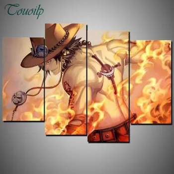 

multi-picture 5d Diy Diamond Painting Modern square Diamond Rhinestones 3d Cross Stitch Kit Diamond Embroidery Mosaic Anime 4pcs