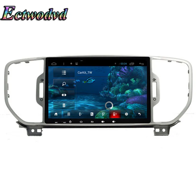 Ectwodvd 9 дюймов Восьмиядерный Android 8 1 Автомобильная dvd навигационная система Радио