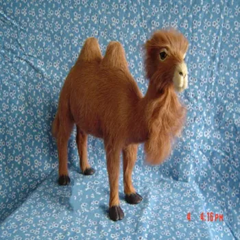 

new Simulation Bactrian camel toy polyethylene&furs lovely camel model gift about 30x22cm y0269
