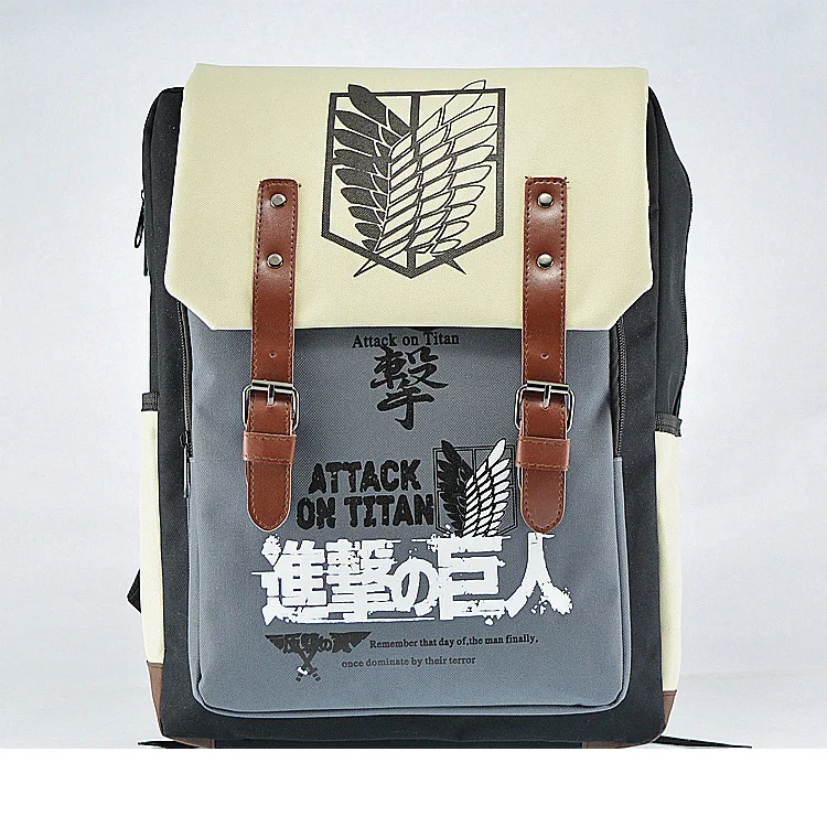 Attack on Titan Shingeki no Kyojin Cospaly Backpack School Bag Unisex Bag
