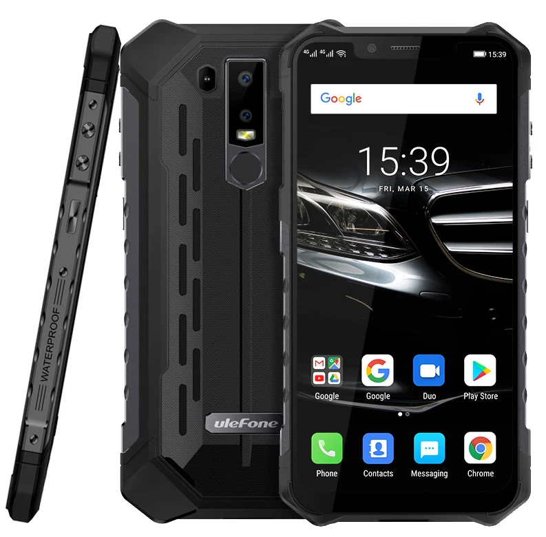  Ulefone Armor 6E Mobile Phone 6.2inch 4GB RAM 64GB ROM Helio P70 Octa Core Android 9.0 Dual SIM Wir