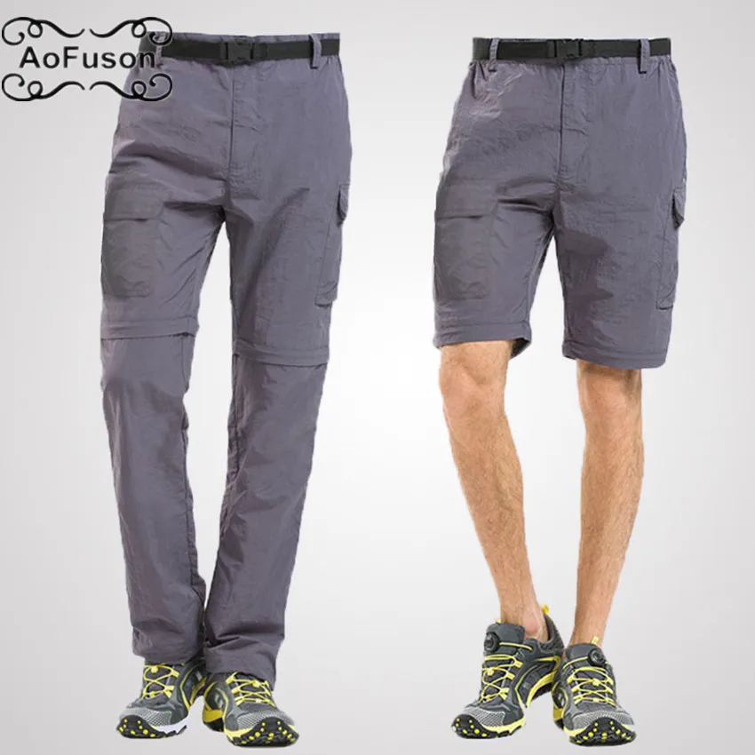 

Removable Breathable Pants Quick Dry Outdoor Hiking Pants Men Trekking Fishing Sport Trousers Summer Camping Travel Short Pants
