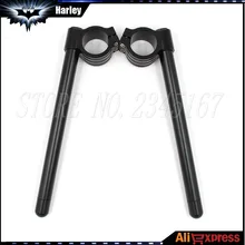 Мотоцикл Универсальный гоночный CNC выше Поднятый 39 мм 41 мм 51 мм клип на Ons clipon вилка ручки баров Рули черный цвет одна пара
