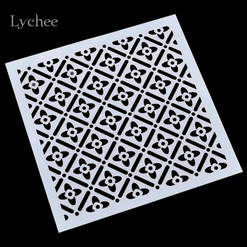 

Lychee Scrapbooking Tool Card DIY Album Masking Spray Template Drawing Stencils Laser Cut Templates Embossing Four Leaf Clover