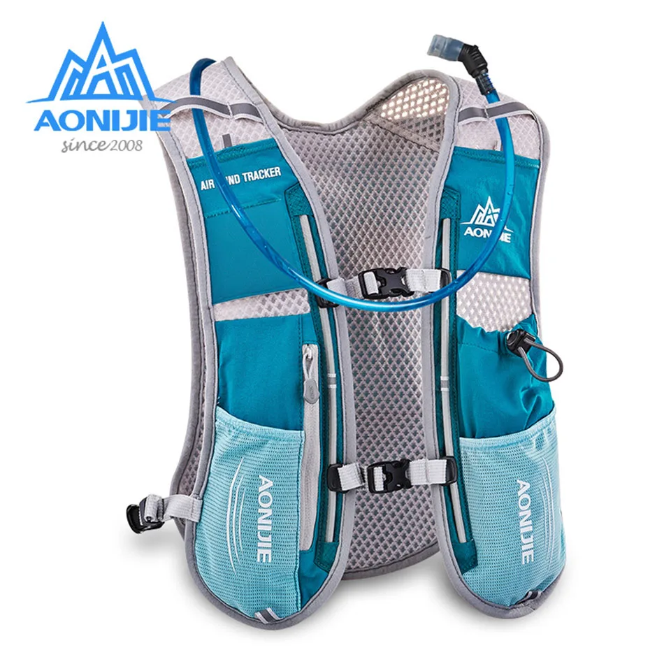 AONIJIE 5L Women Men Lightweight Running Backpack Outdoor Sports Trail Racing Marathon Hiking Fitness Bag Hydration Vest Pack