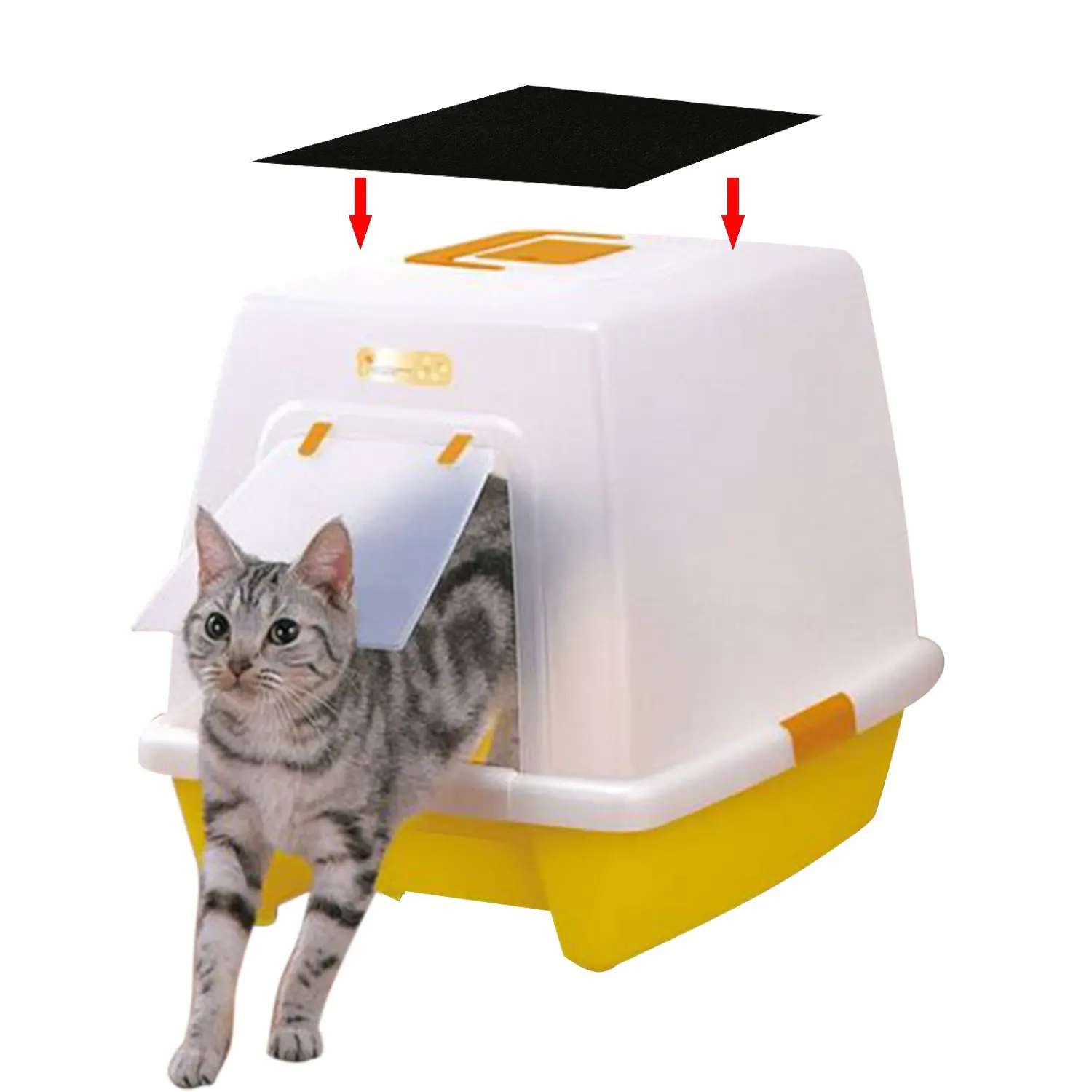 

Activated Carbon Deodorizing Filter Carbon Deodorant Composting Barrel Litter Box Toilet Trash Can Filter Cotton