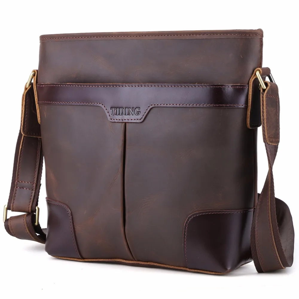 Tiding Genuine Leather Messenger Bag Brand Designer Men Shoulder Bag Vintage Retro Cross body Bags Male 1177 цена Tiding Genuine Leather Messenger Bag Brand Designer Men Shoulder Bag Vintage Retro Cross body Bags Male 1177 цены онлайн