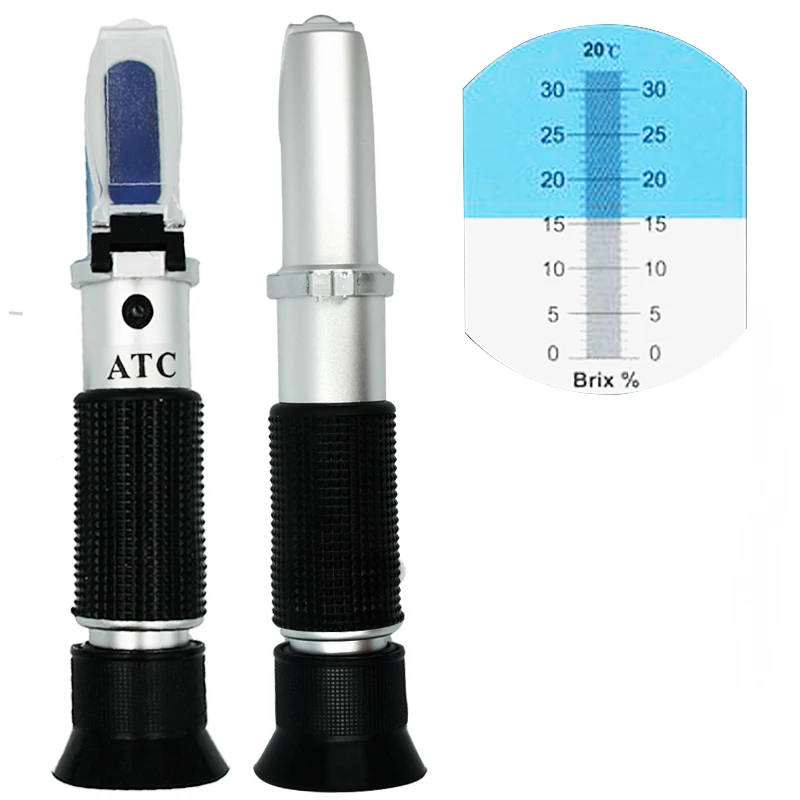 Beer Wort and Wine Refractometer, Automatic Temperature Compensation Brix 0-32% Sugar concentration 50%off Beer Wort and Wine Refractometer, Automatic Temperature Compensation Brix 0-32% Sugar concentration 50%off