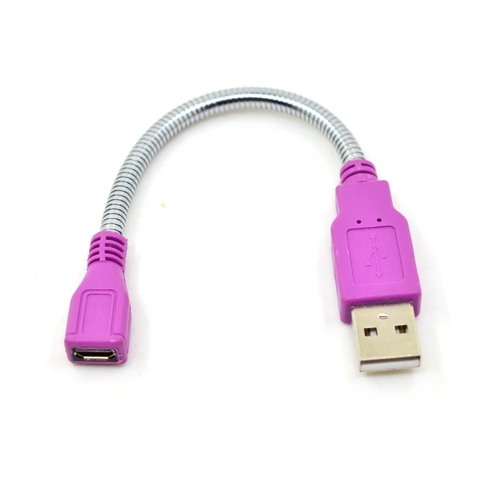 Гибкий Дата кабель 15 см USB Micro 2 0 удлинитель Gooseneck гибкий металлический стойка для
