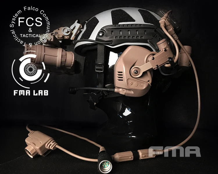 FMA & FCS RAC Tactical noise reduction communication headset