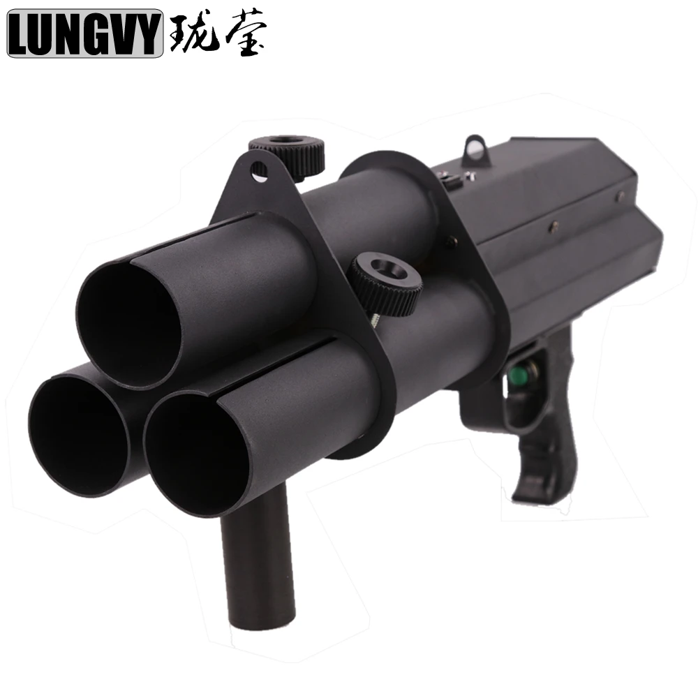 Free shipping 3 Heads Confetti Gun Confetti Gun For Celebrations