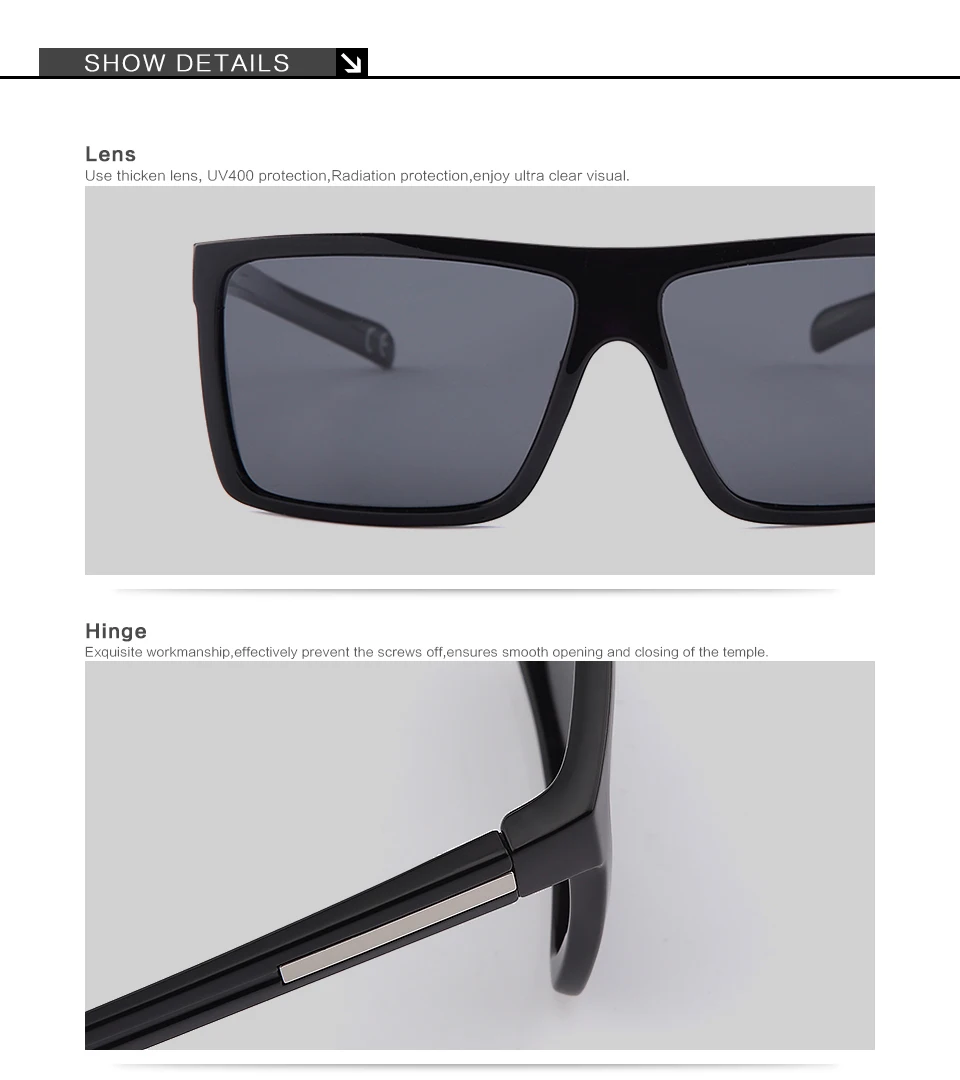 20/20 Marke Design Klassische Schwarz Polarisierte Sonnenbrille Männer Fahren Sonnenbrille für Männliche Shades Brillen Mit Box Oculos_voghion.com