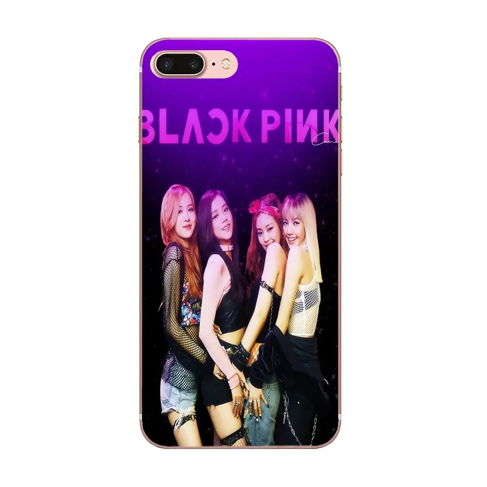 ТПУ чехол черный, розовый Blackpink K-pop Kpop для Galaxy J1 J2 J3 J330 J4 J5 J6 J7 J730 J8 mini Pro